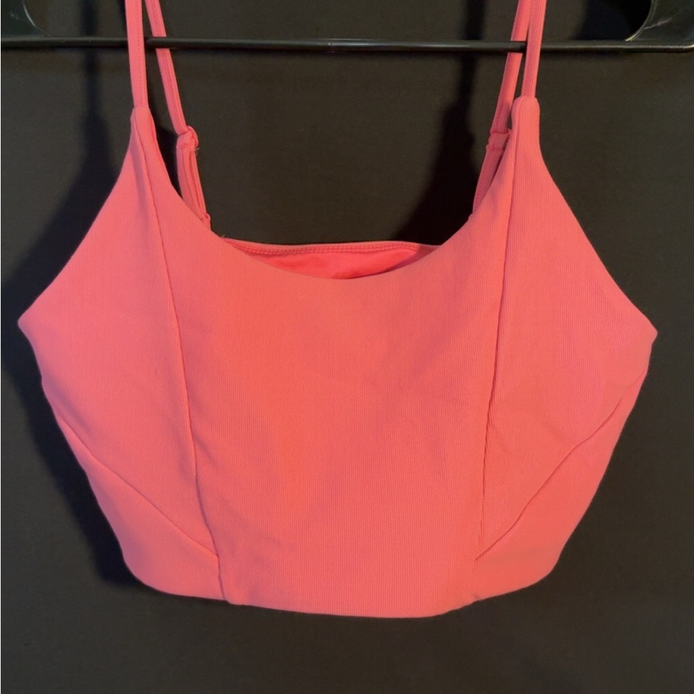 Kyodan Pink Ribbed Sports Bra / Bralette